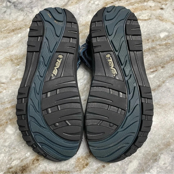 TEVA HURRICANE HIKING SPORT ADJUSTABLE STRAP BLUE/BLACK SANDAL size 4 - Picture 8 of 10